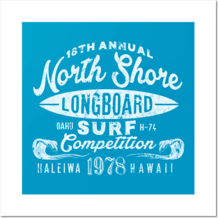 18th Annual North Shore Longboard Surf Competition Posters and Art